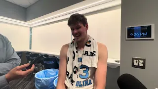 Henri Veesaar Post Kansas Interview UNC Basketball 