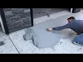 Fixing driveway cracks height differences and broken edges using TF Structural Concrete Repair