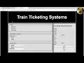 How to Create a Train Ticketing System using JavaScript HTML and CSS