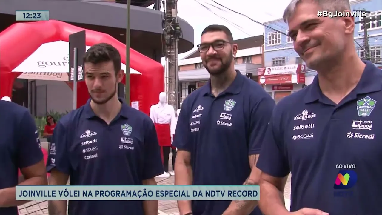 Joinville Vôlei na programação especial da NDTV Record