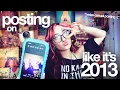 I tried posting on instagram like it s 2013 again and now I love social media