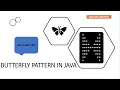 Java Program Butterfly pattern easiest way by malkari santhosh