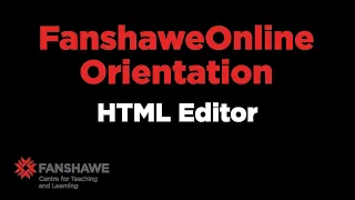 FOL Orientation - HTML Editor