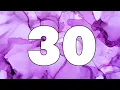 30 Second Countdown Timer Purple Background