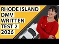 Rhode Island Driver License Practice Exam 2026 Round 2 60 Questions