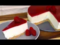 Lagu Cheesecake fara coacere | Cu jeleu de zmeura