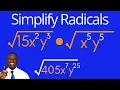 Radicals with Variables and Exponents Made EASY