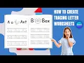 How to Create Tracing Letter in Canva
