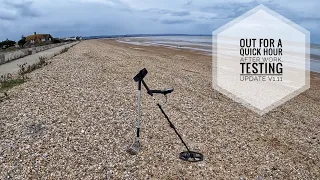 135 Metal Detecting along St Mary s Bay Beach with The Legend testing update V1 11