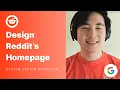 Design Reddit System Design Mock Interview