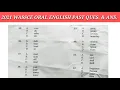 Download Lagu 2021 WASSCE ORAL ENGLISH PAST QUESTIONS AND ANSWERS