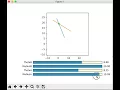 Showing line-line intersection with python matplotlib
