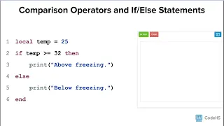 Comparison Operators - AP CSP in Roblox