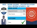 MOS Word 365 MO-110 Certification Skill Review 1 Tasks 1-58 - Ace the Exam with Confidence