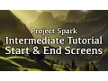 Start Menus Game Over Screen - Project Spark
