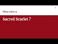 Sacred Scarlet color hex color - Red color