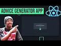 Advice Generator App with React Frontendmentor Challenge