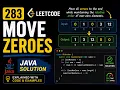 283 Move Zeroes leetcode java solution java coding interview questions