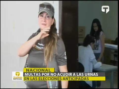 Multas por no acudir a las urnas en las elecciones anticipadas