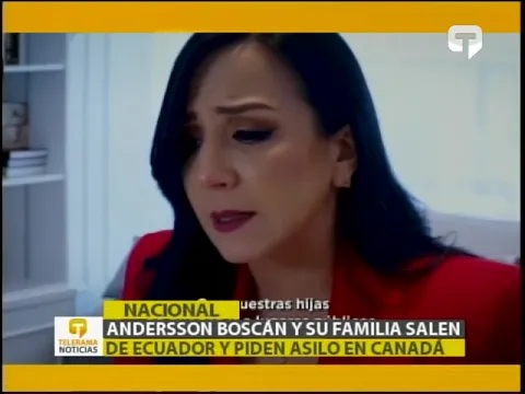 Andersson Boscán y su familia salen de Ecuador y piden asilo en Canadá