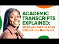Academic Transcripts Explained What You Need to Know vs