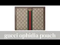 Gucci Ophidia Pouch Unboxing What Fits Bag Conversion Vs LV Toiletry 26