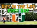 A DAY IN THE LIFE AT THE UNIVERSITY OF MIAMI FIRST DAY OF CLASS