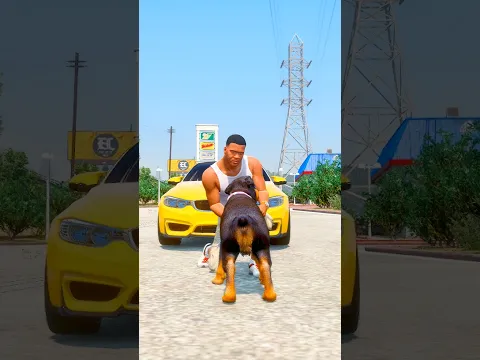 GTA 5: Can chop save Franklin's Car 😱 #shorts