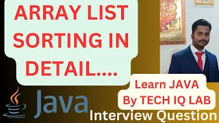 ArrayList Sorting In Java Comparator And Comparable In Java Tech IQ Lab