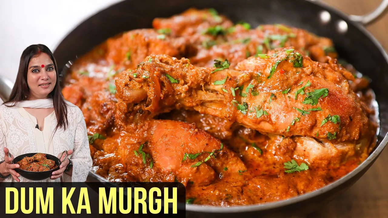 Dum Ka Chicken Recipe   How To Make Dum Murgh   Hyderabadi Dum Ka Chicken   Chicken Recipe By Smita