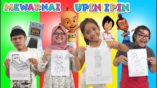 LEIKA MEWARNAI KARAKTER UPIN IPIN! TOMPEL KENA SIAL