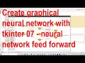 Create graphical neural network with python tkinter 07 - neural network feed forward