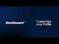 Customize your profile in Blackboard