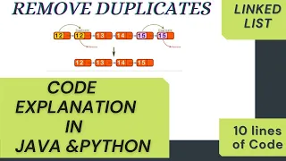Microsoft - Remove all Duplicates from Sorted Linked List Java Python Implementation LeetCode