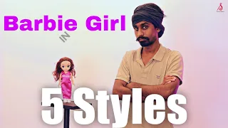 barbie girl in 5 styles sandaru sathsara