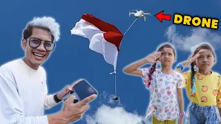 Download KIBARKAN BENDERA MERAH PUTIH PAKAI DRONE!! AUTO HORMAT WARGA SEKAMPUNG!! MP3