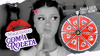 A ROLETA DECIDIU QUANTAS GOTAS DE MAQUIAGEM EU VOU USAR! 💧