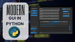 Modern Graphical User Interfaces in Python Modern UI Design with Python Custom Tkinter