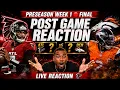 Atlanta Falcons vs Denver Broncos Live Post Game Reaction Preseason Week 1