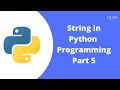 String in Python Programming Tutorial Part 5 Craw Security