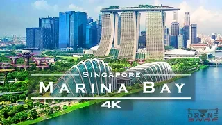 Marina Bay Singapore By Drone 4K 