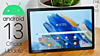 Samsung Galaxy Tab A8 Android 13 ONE UI 5 0 Update RELEASED