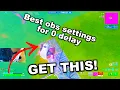 BEST OBS SETTINGS FOR FORTNITE WITH 0 DELAY 2026