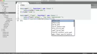 PHP Authentication Flashing Messages