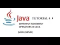 JAVA TUTORIAL 8 operators MAHAD MALIK