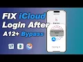 Fix iCloud login Service time out Connecting to Server iCloud account login after bypass A12