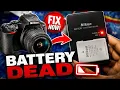 Nikon canon DSLR how to Check Battery dead Battery Replacement situation