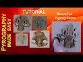 Wood Burning - How To Create Short Fur Using Zig Zags pyrography tutorial