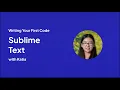 Writing Your First Code in Sublime Text