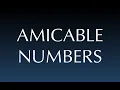Amicable number computation Solved using JAVA Any doubts post the comments